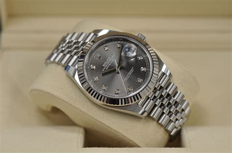 rhodium rolex datejust 41|rolex datejust 41 retail price.